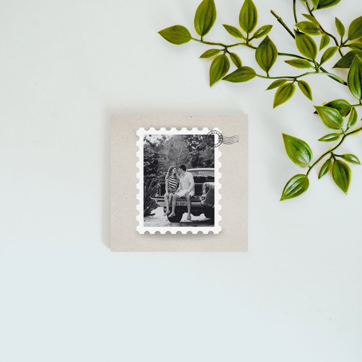 Stamped in Time – Custom Photo Ceramic Tile