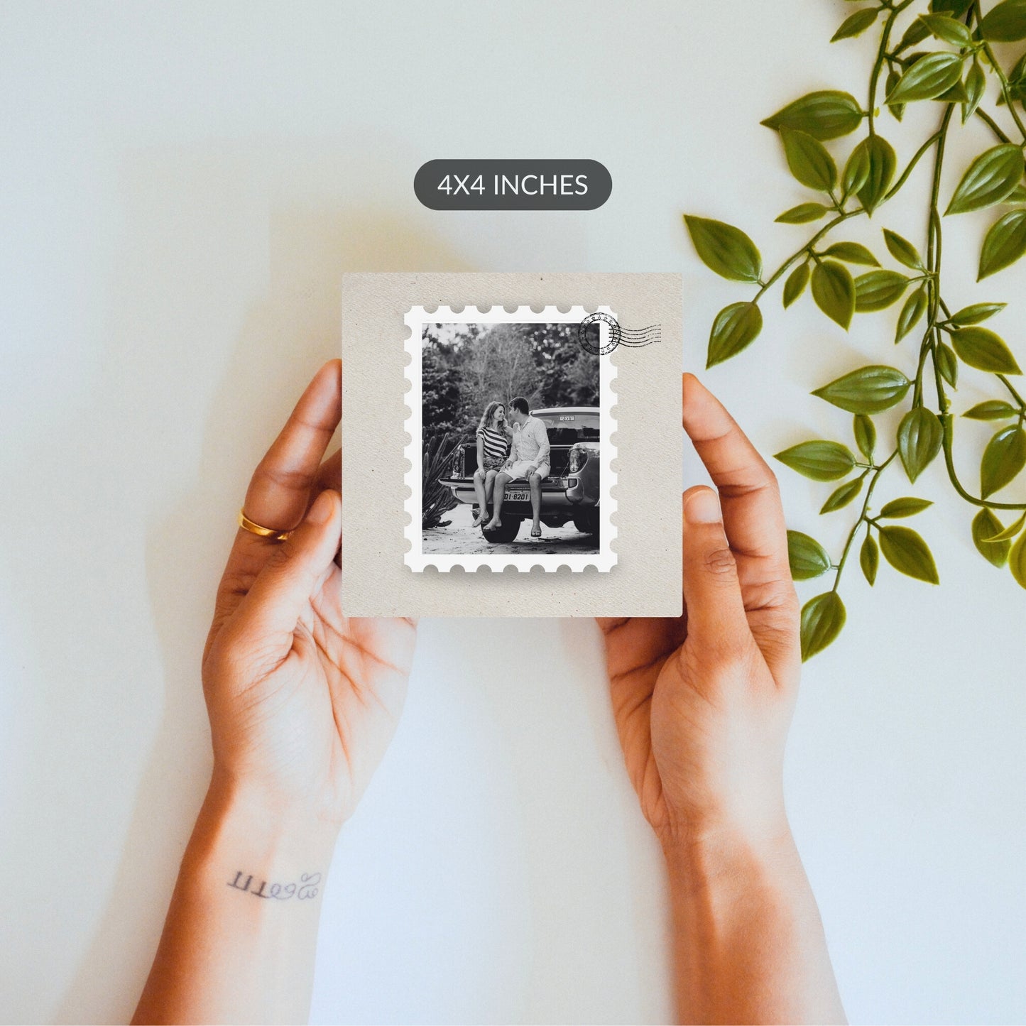 Stamped in Time – Custom Photo Ceramic Tile
