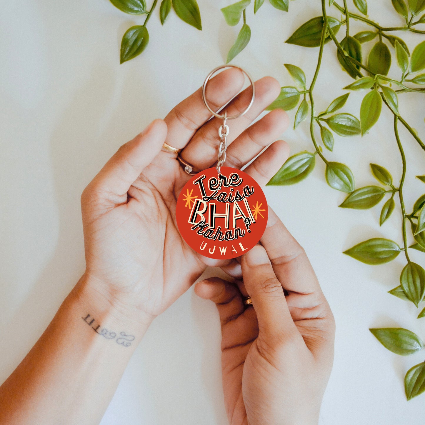 Tere Jaisa Bhai Kahan – Custom Acrylic Keychain