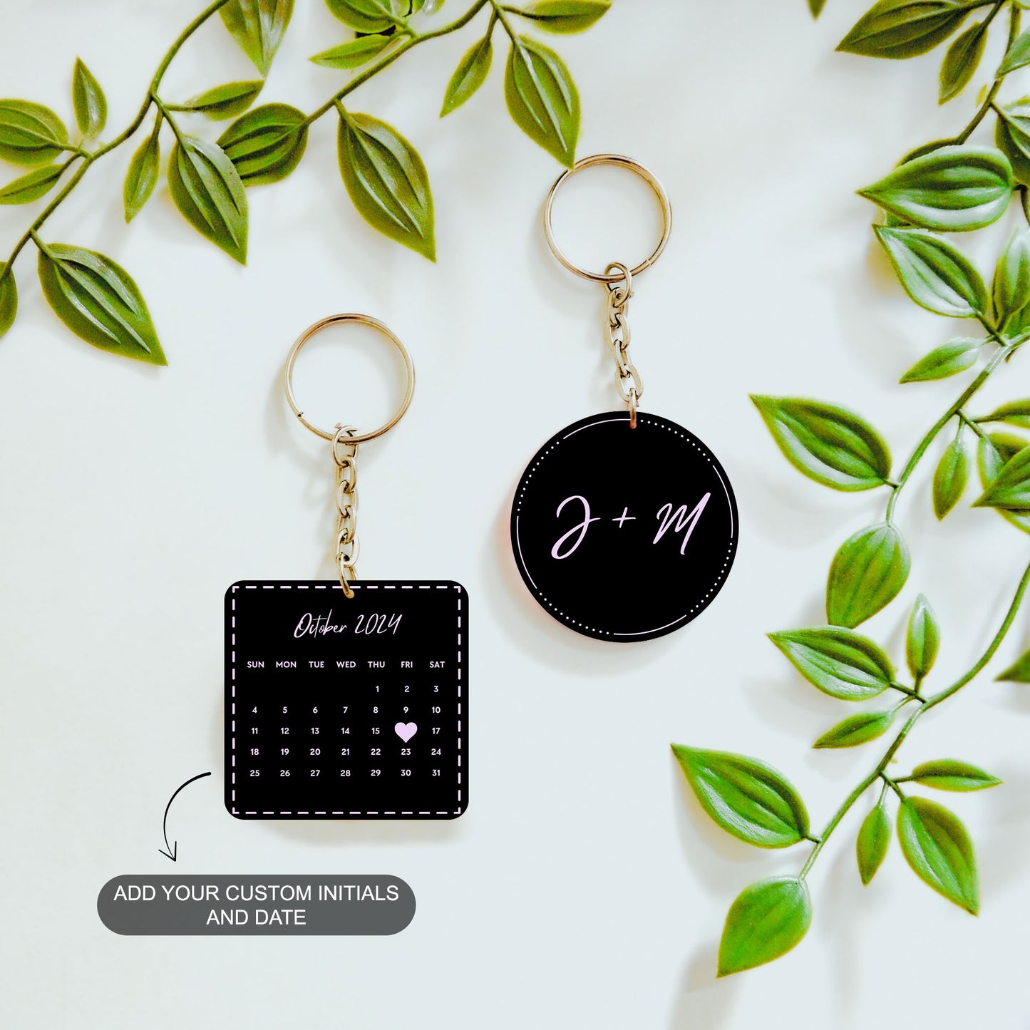 Special Day Duo – Custom Acrylic Keychain Bundle (Set of 2)