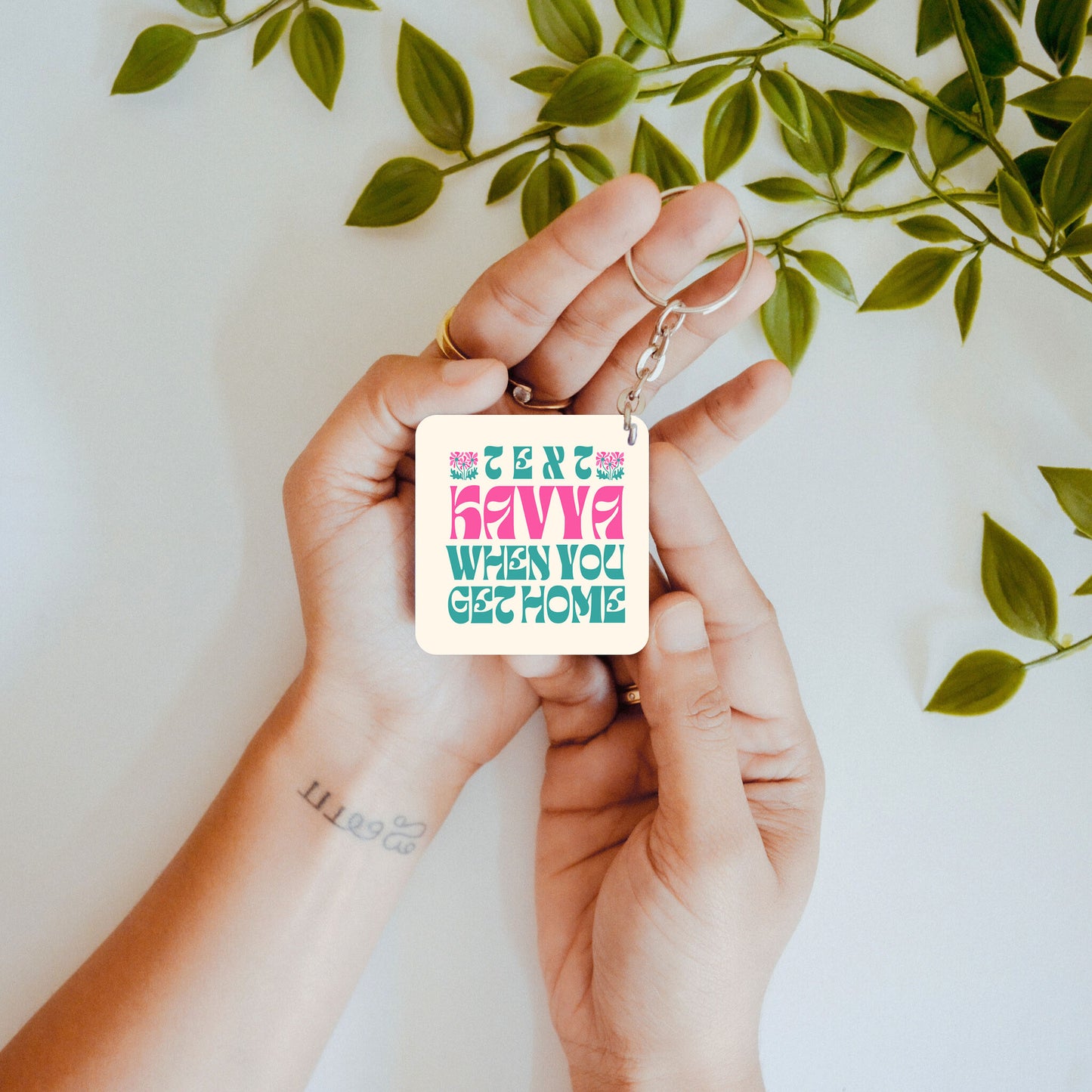 Text Reminder – Custom Acrylic Keychain
