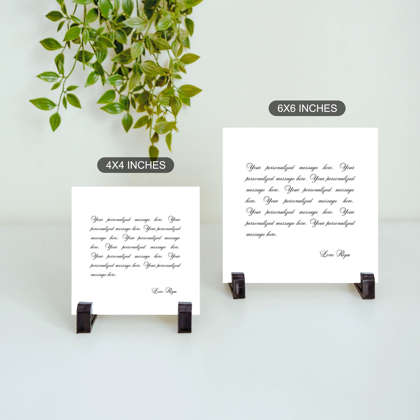 Personalized Message - Custom Ceramic Tile