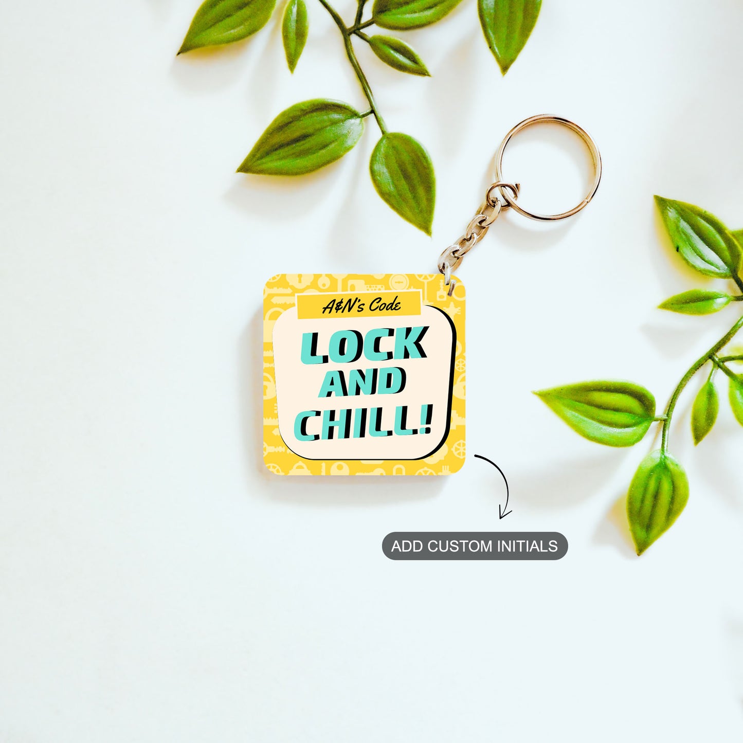 Locked Vibes – Custom Acrylic Keychain