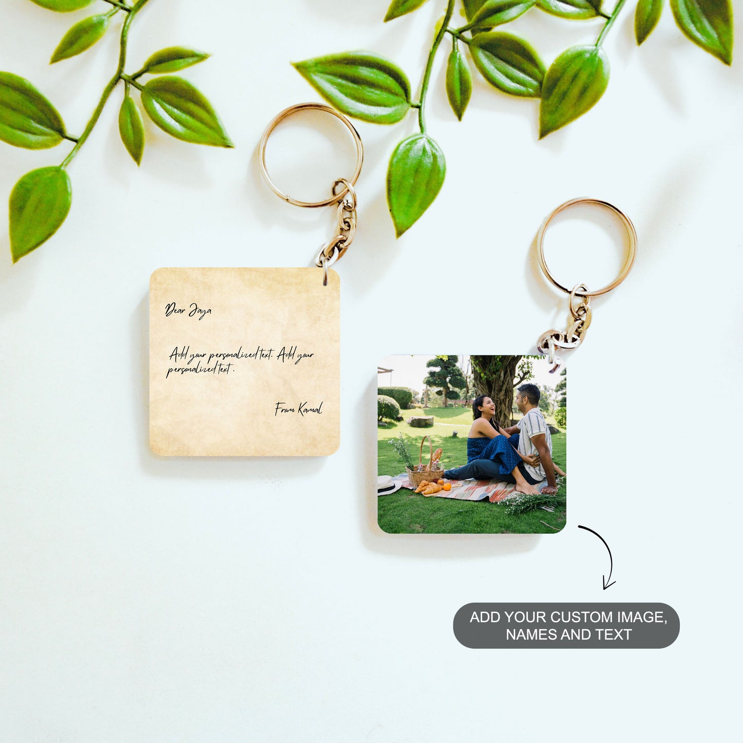 Pocket Letter – Custom Acrylic Keychain Bundle (Set of 2)