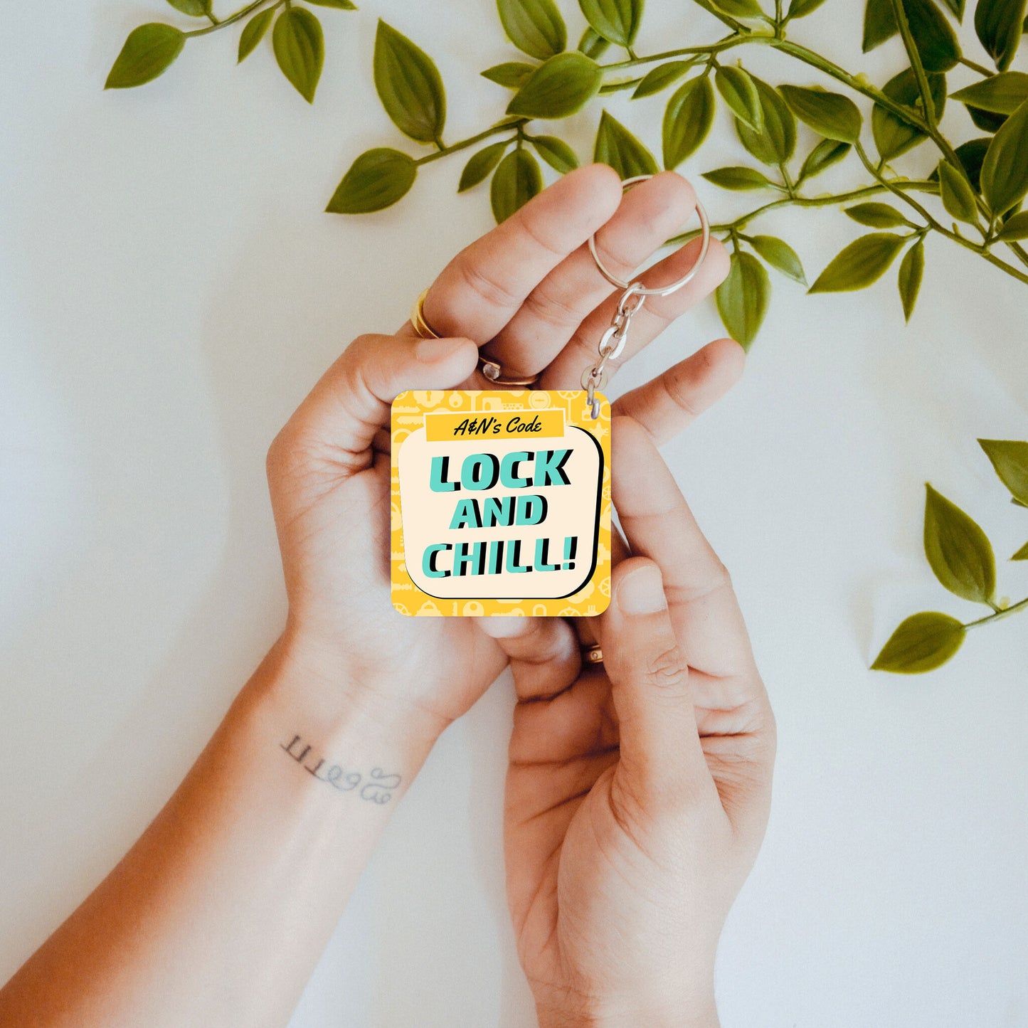 Locked Vibes – Custom Acrylic Keychain