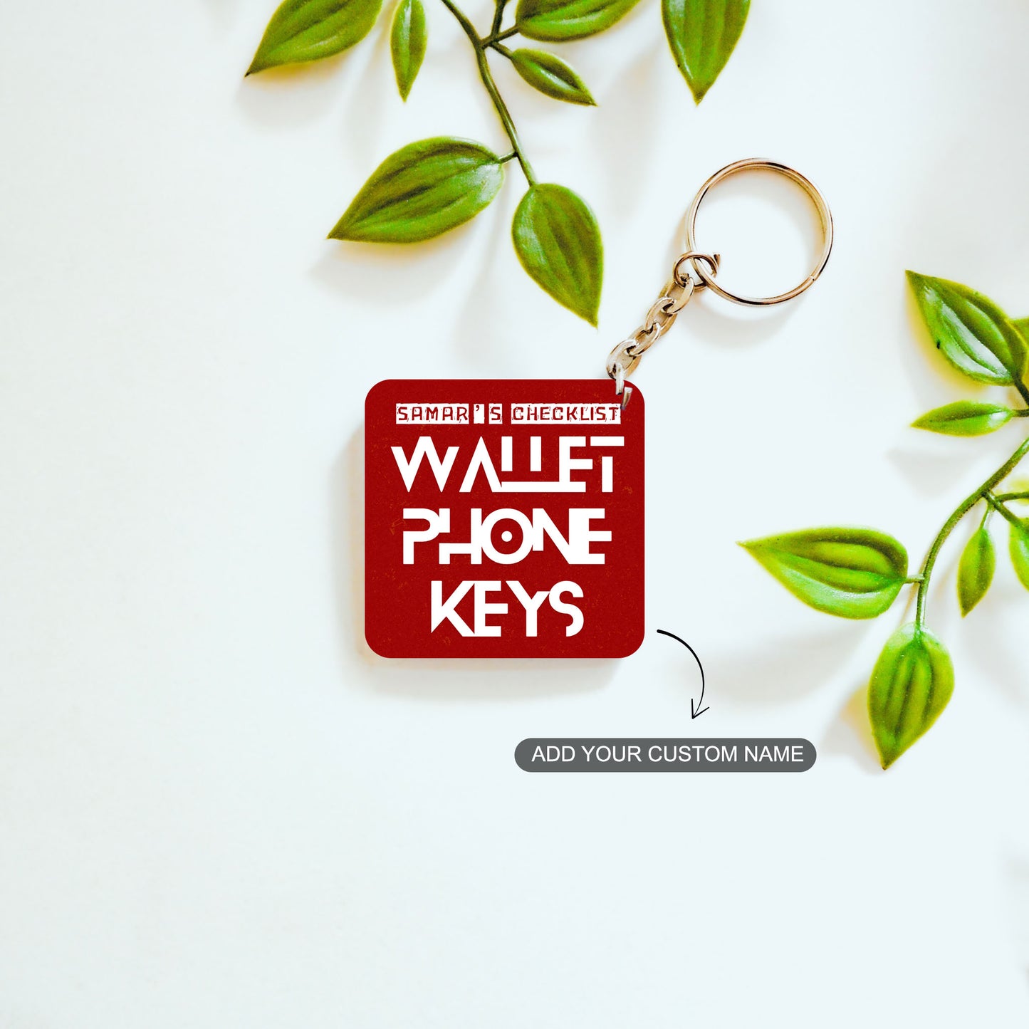 Reminder Checklist – Custom Acrylic Keychain