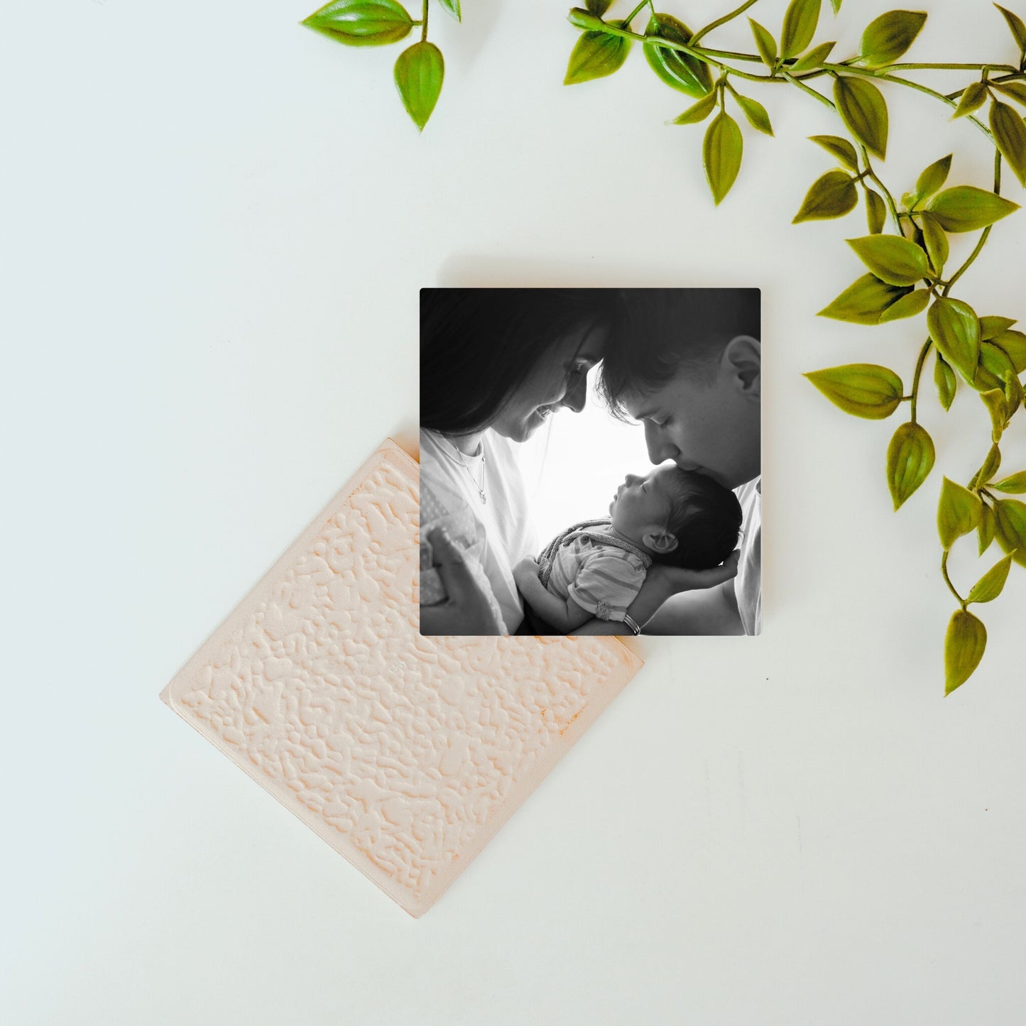 First Family Portrait – Custom Ceramic Tile Bundle (Set of 2)