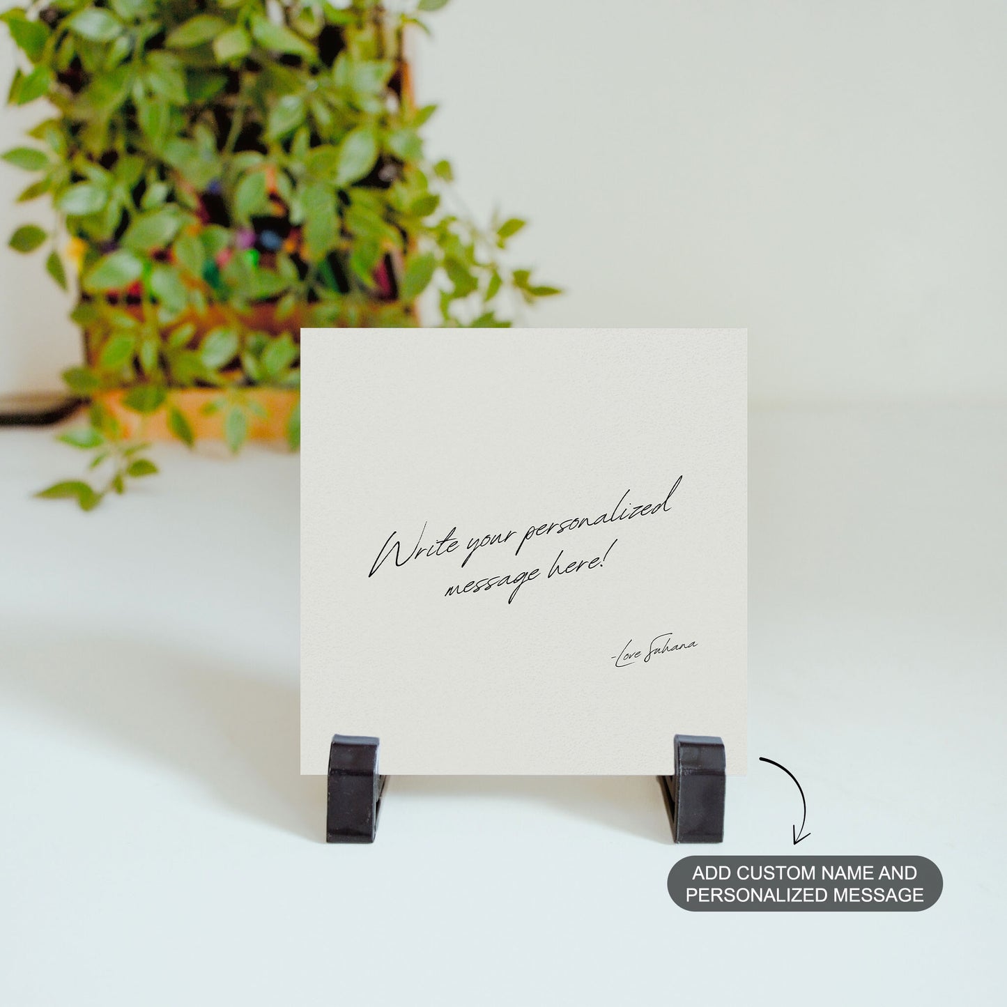 A Message to Hold – Custom Ceramic Tile