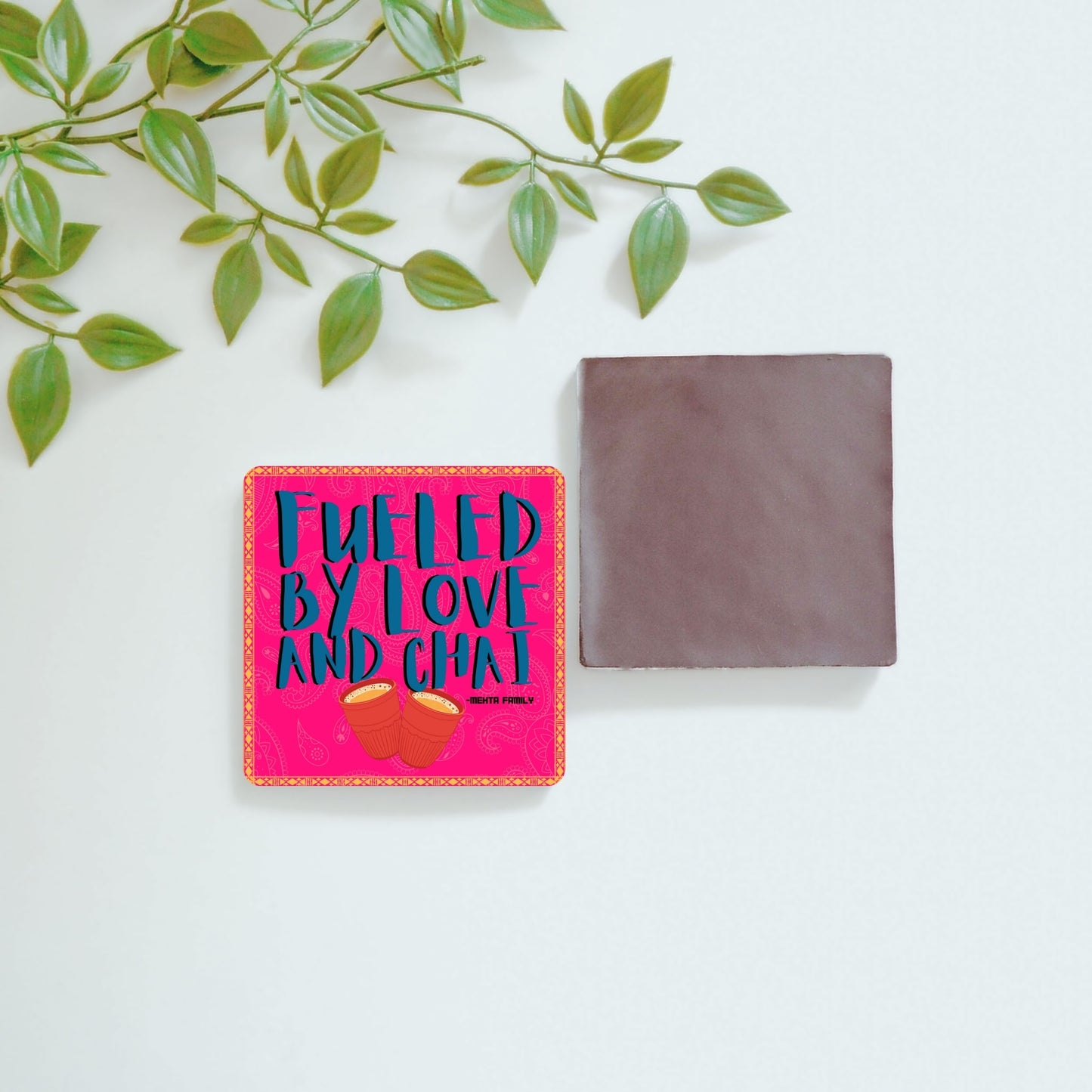 Fueled by Love & Chai - Custom Fridge Magnet