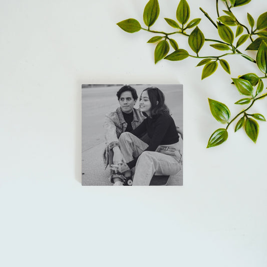 Black & White Keepsake – Custom Ceramic Tile