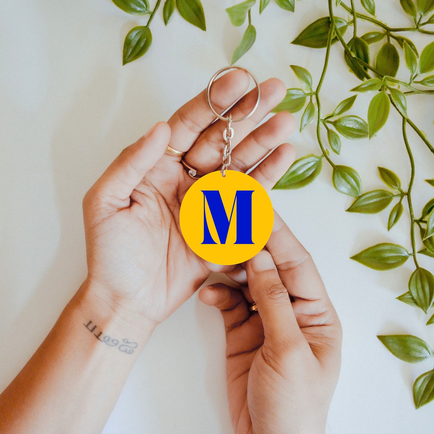 Color Pop – Custom Initial Acrylic Keychain