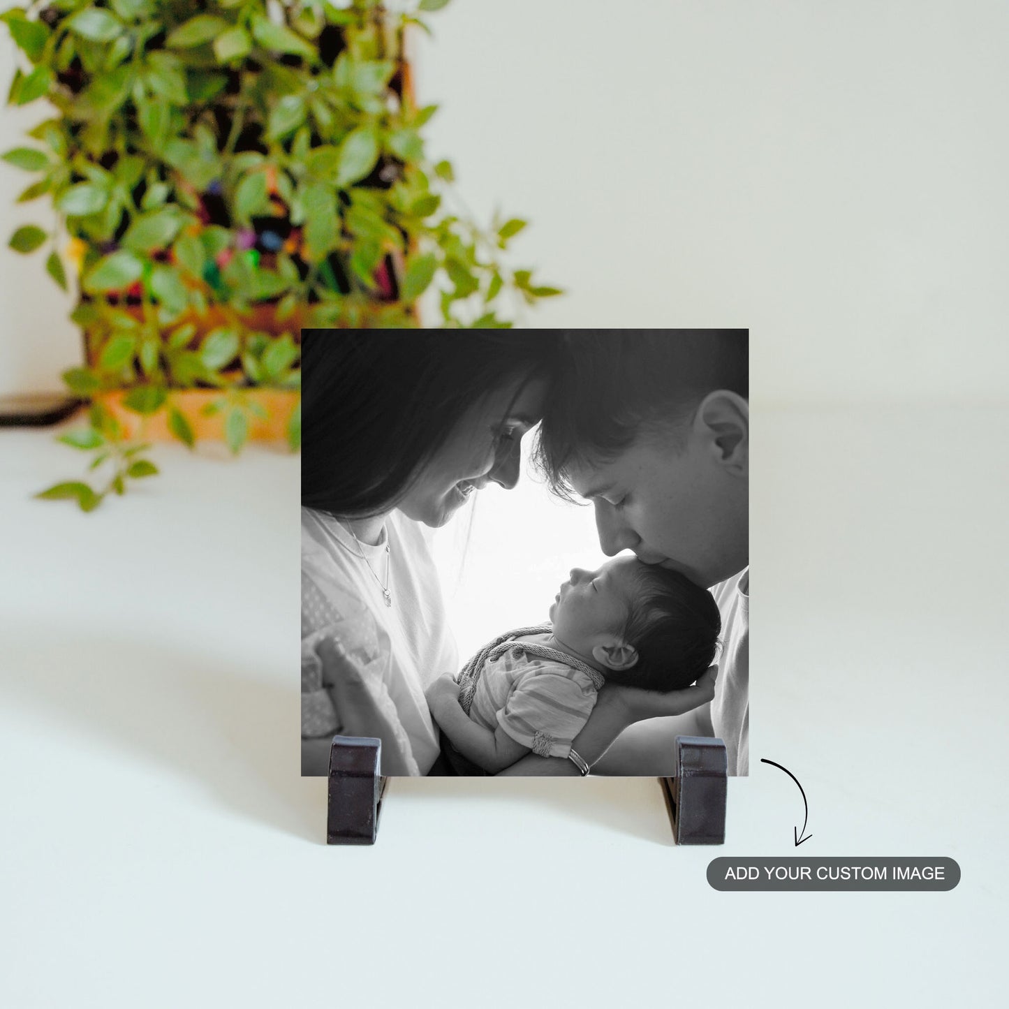 First Family Portrait – Custom Ceramic Tile Bundle (Set of 2)