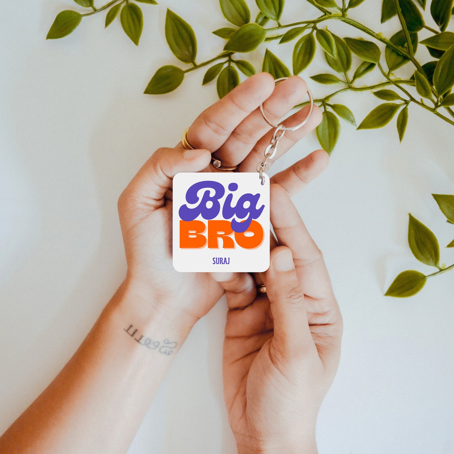 Lil Sis & Big Bro – Custom Acrylic Keychain Bundle (Set of 2)