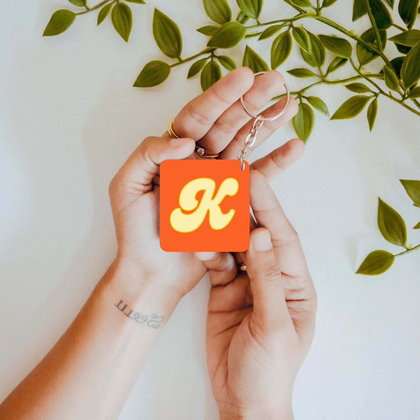 Initial Joy – Custom Acrylic Keychain