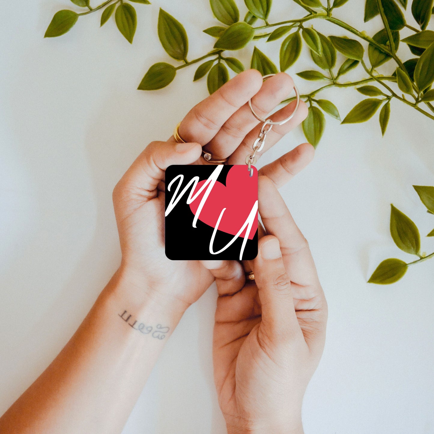 Initials of Us – Custom Acrylic Keychain