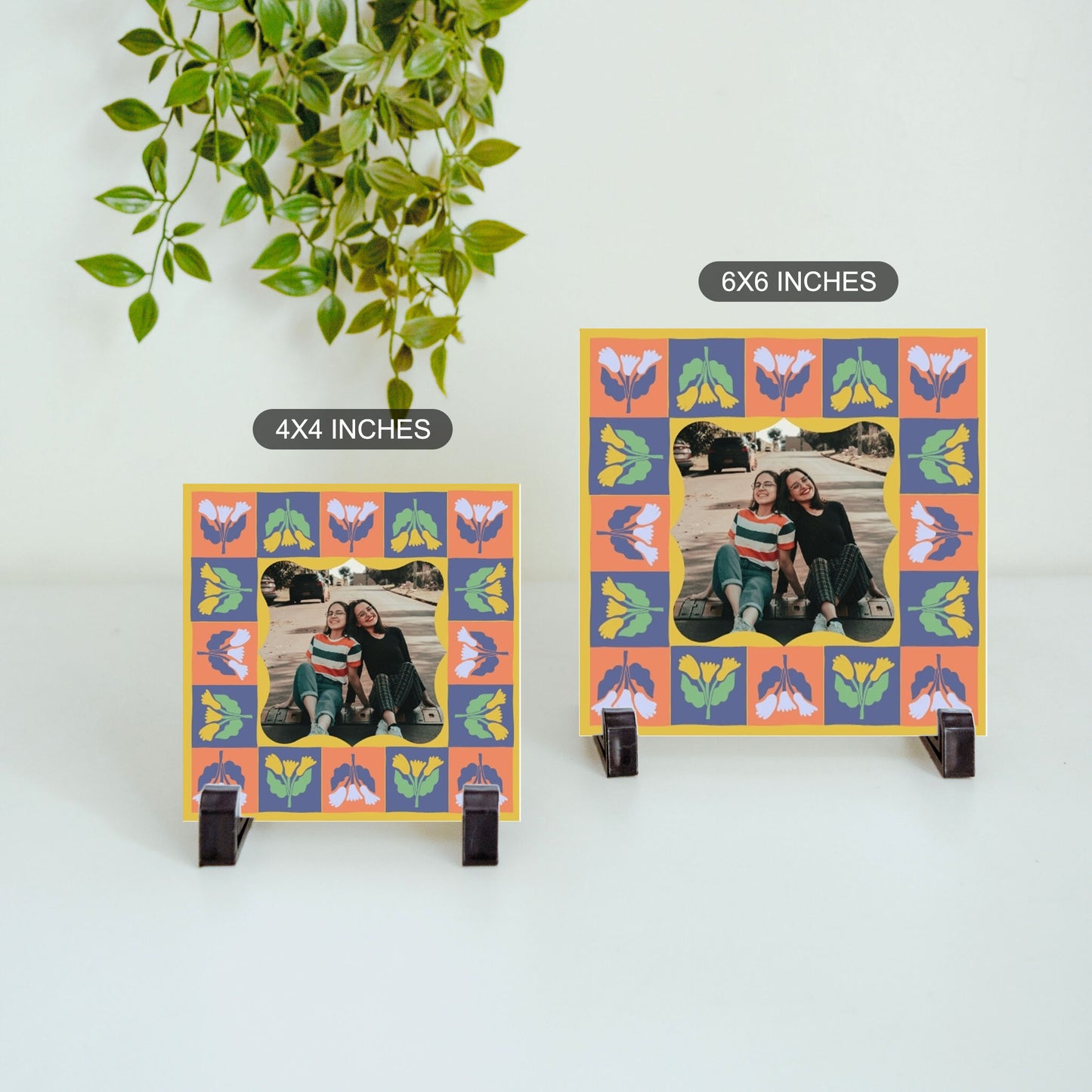 Petals & Portrait – Custom Ceramic Tile