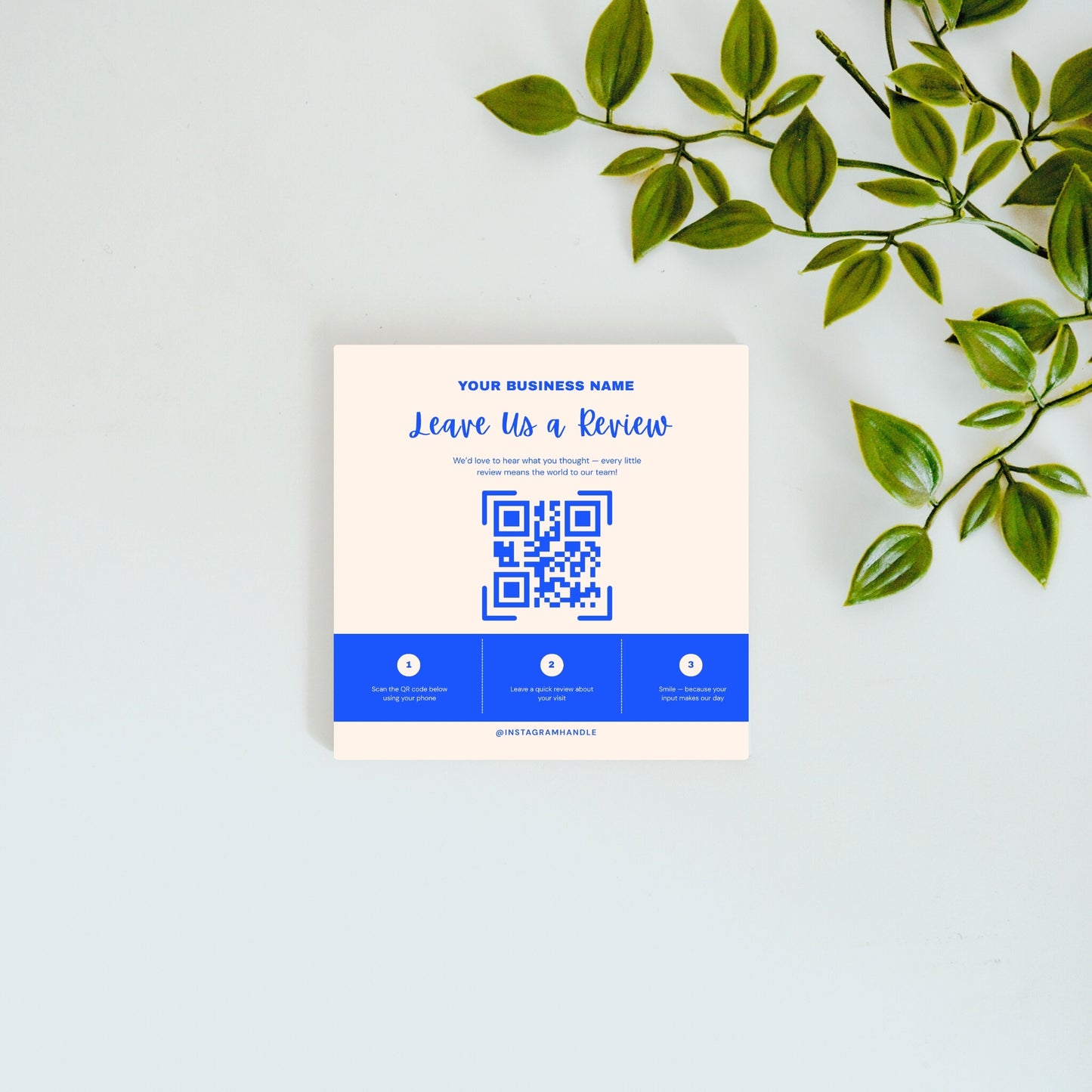 Leave us a Review – Custom QR Ceramic Tile