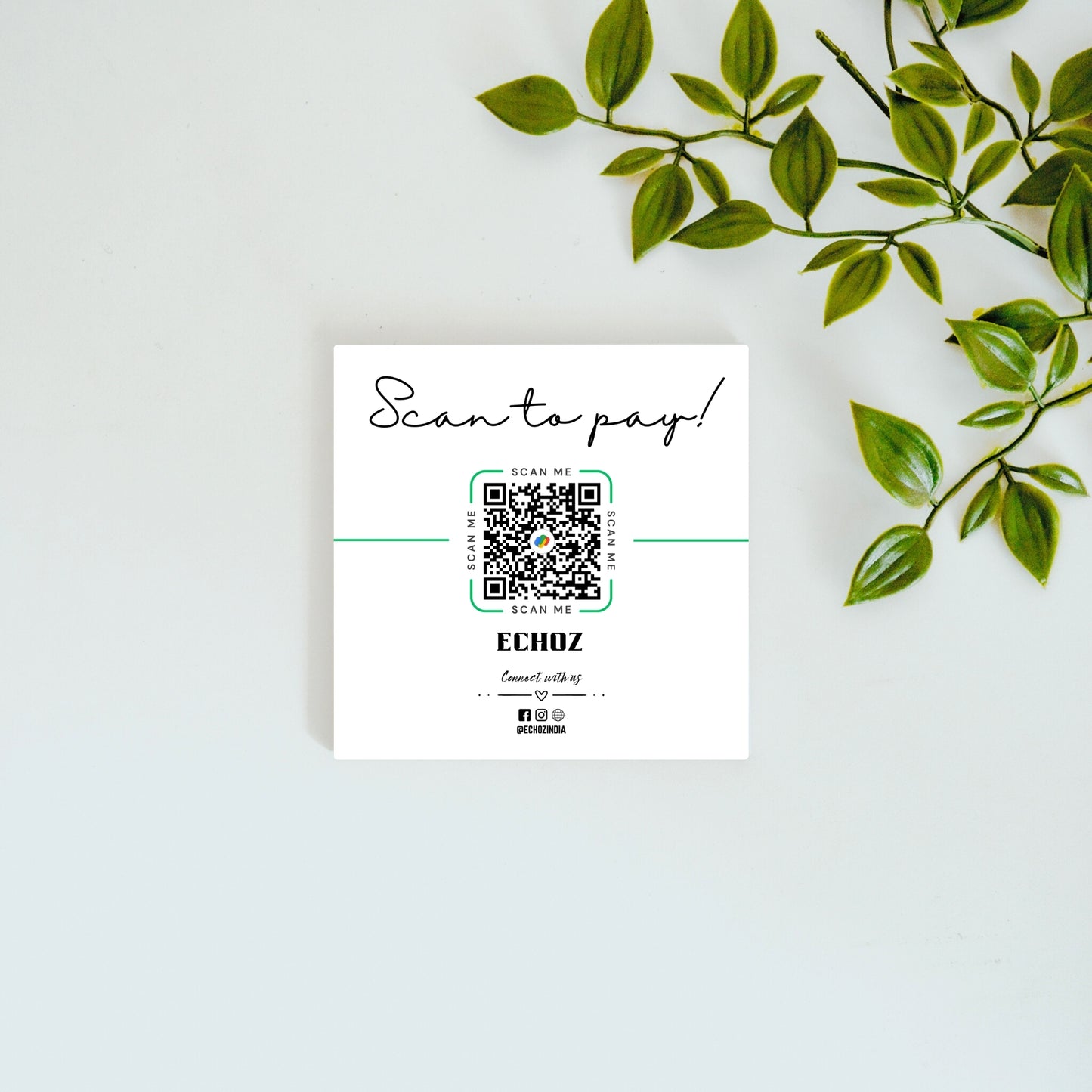 Scan to Pay – Custom QR Ceramic Tile