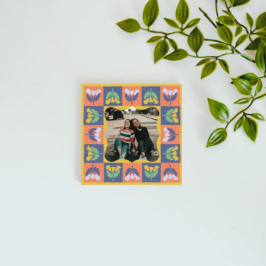 Petals & Portrait – Custom Ceramic Tile