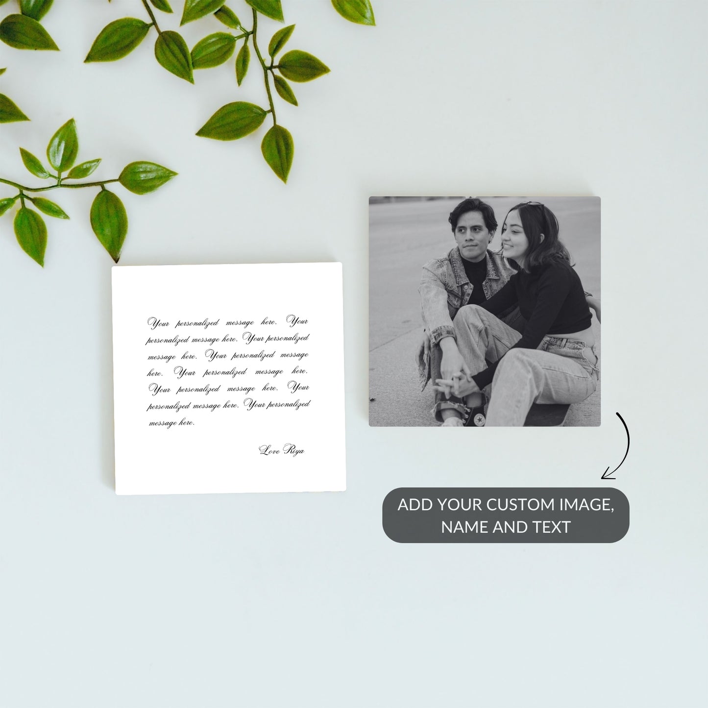 Dear Love – Custom Ceramic Tile Bundle (Set of 2)