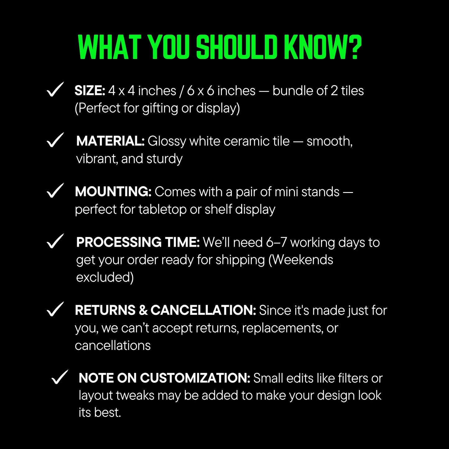 Born With Love – Custom Ceramic Tile Bundle (Set of 2)