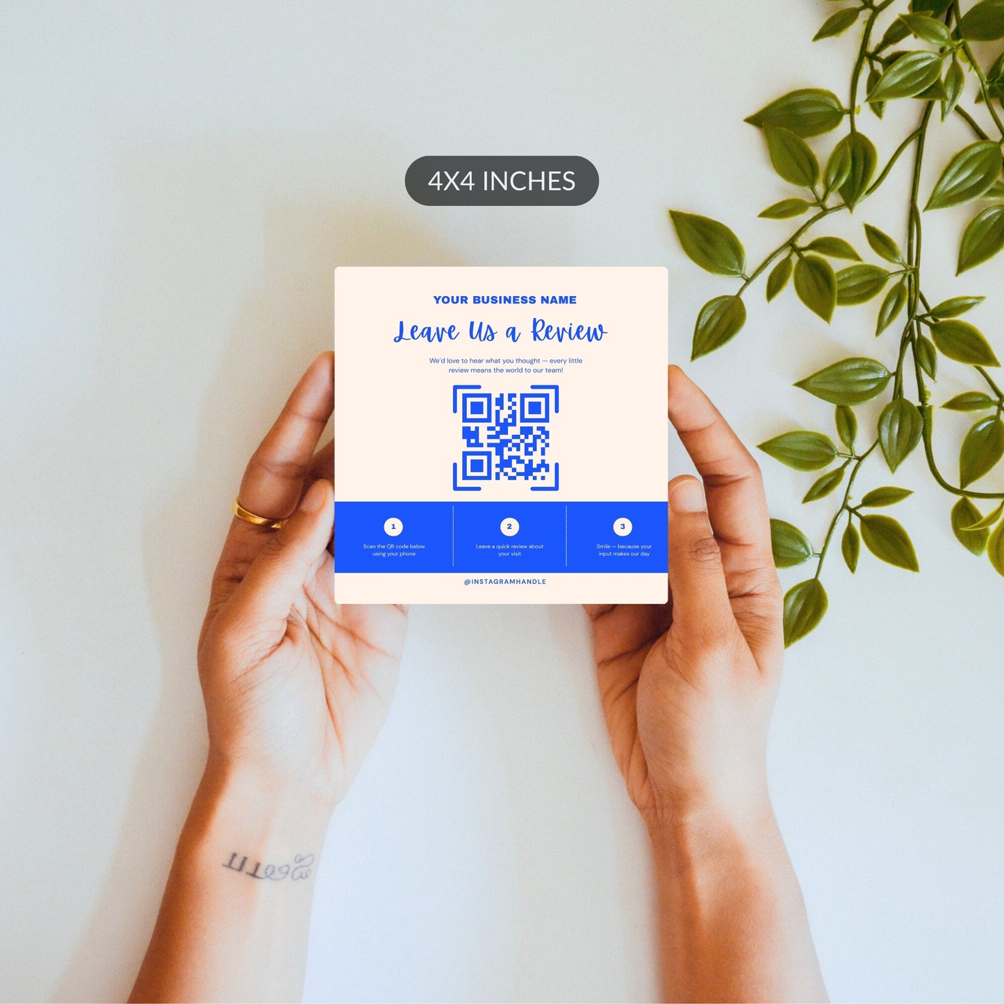 Leave us a Review – Custom QR Ceramic Tile