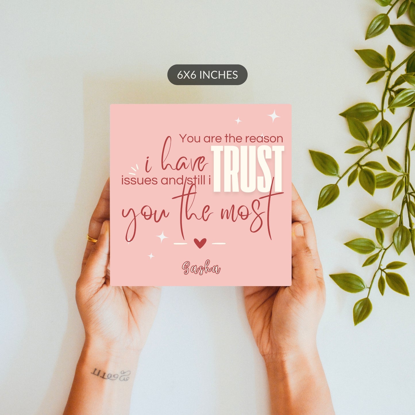 The One I Still Trust – Custom Ceramic Tile