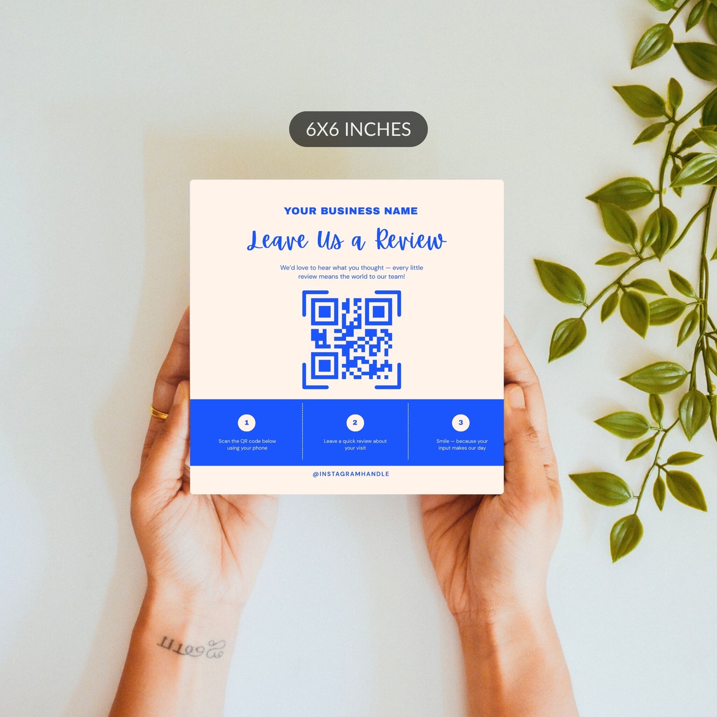 Leave us a Review – Custom QR Ceramic Tile