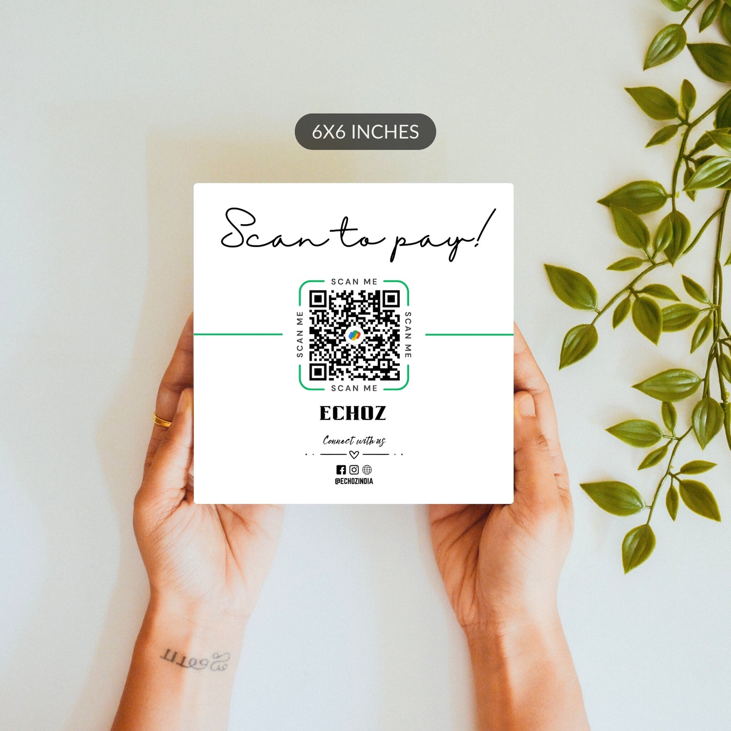 Scan to Pay – Custom QR Ceramic Tile