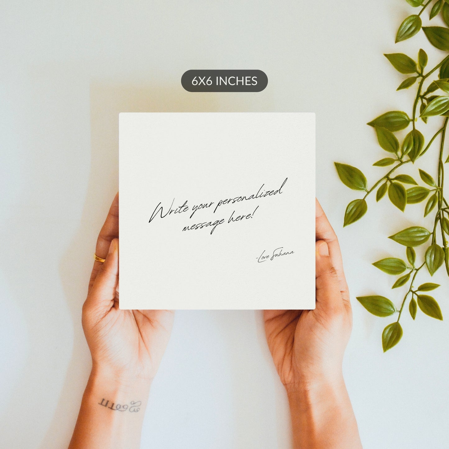 A Message to Hold – Custom Ceramic Tile
