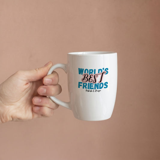 World's Best Friends - Custom Coral Mug