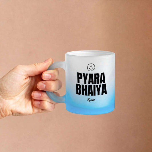 Pyara Bhaiya – Custom Blue Frosty Mug