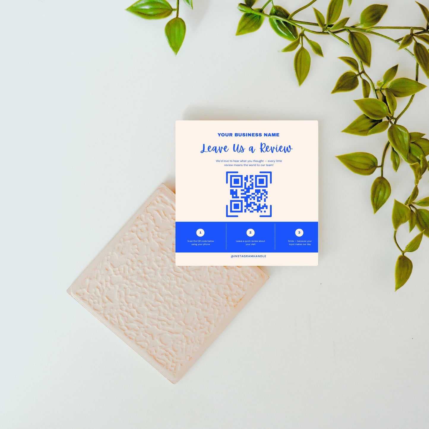 Leave us a Review – Custom QR Ceramic Tile