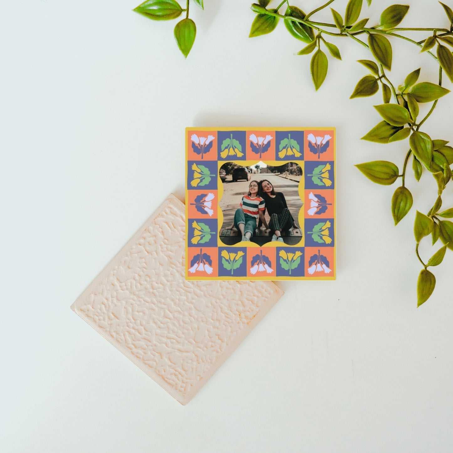 Petals & Portrait – Custom Ceramic Tile