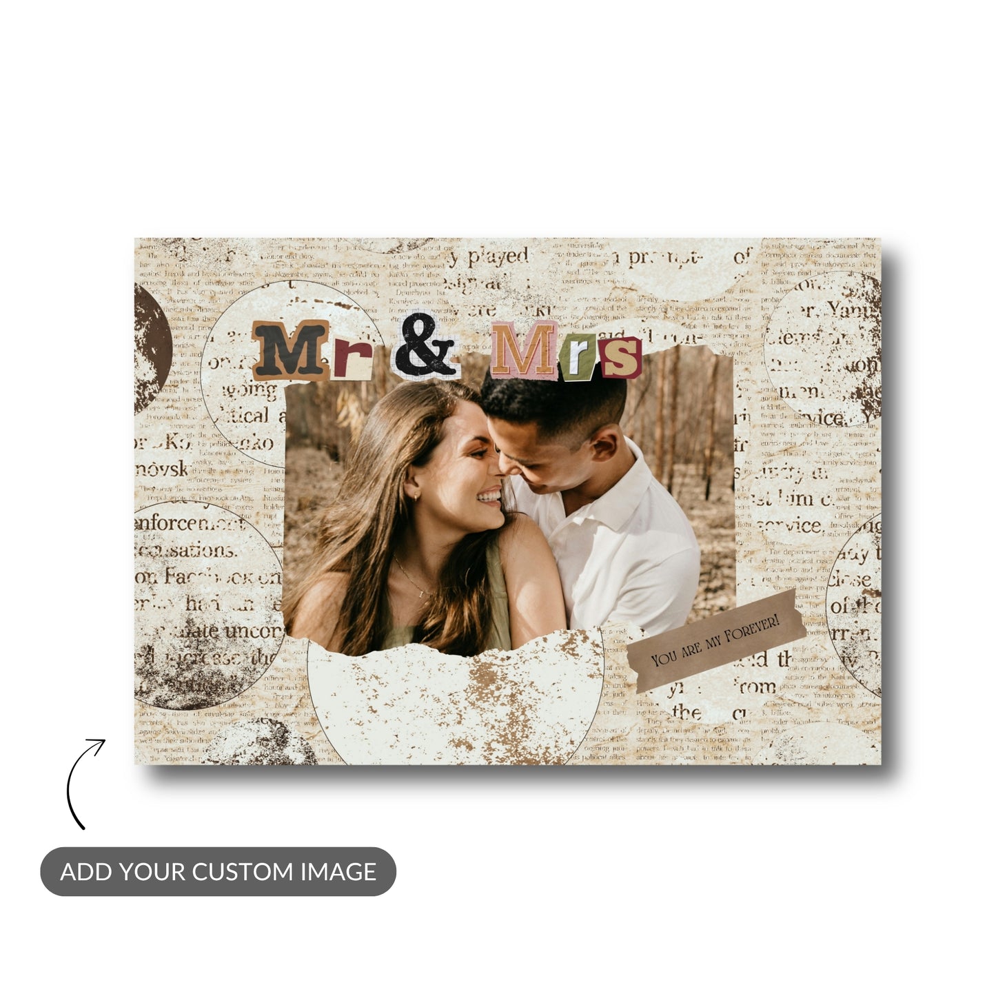 Mr & Mrs – Custom Photo Metal Print