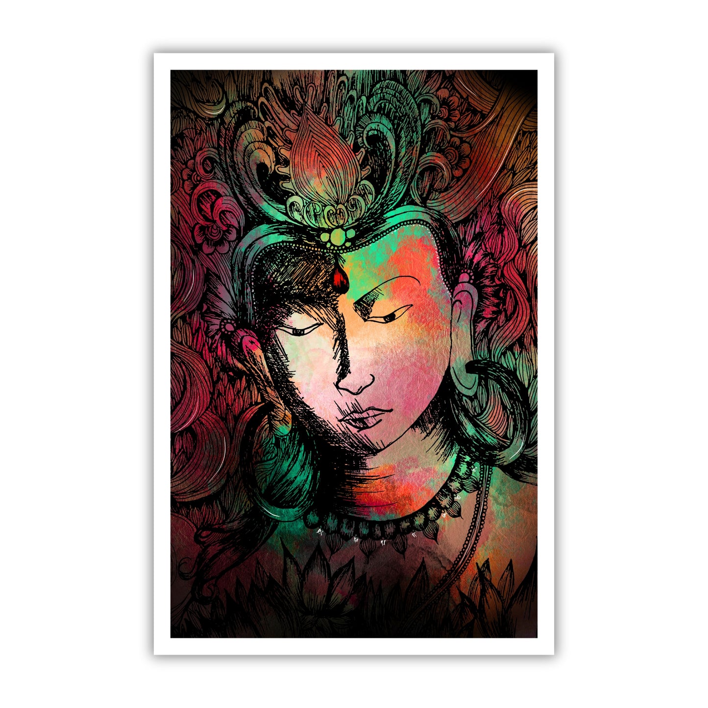 Divine Buddha Art Print