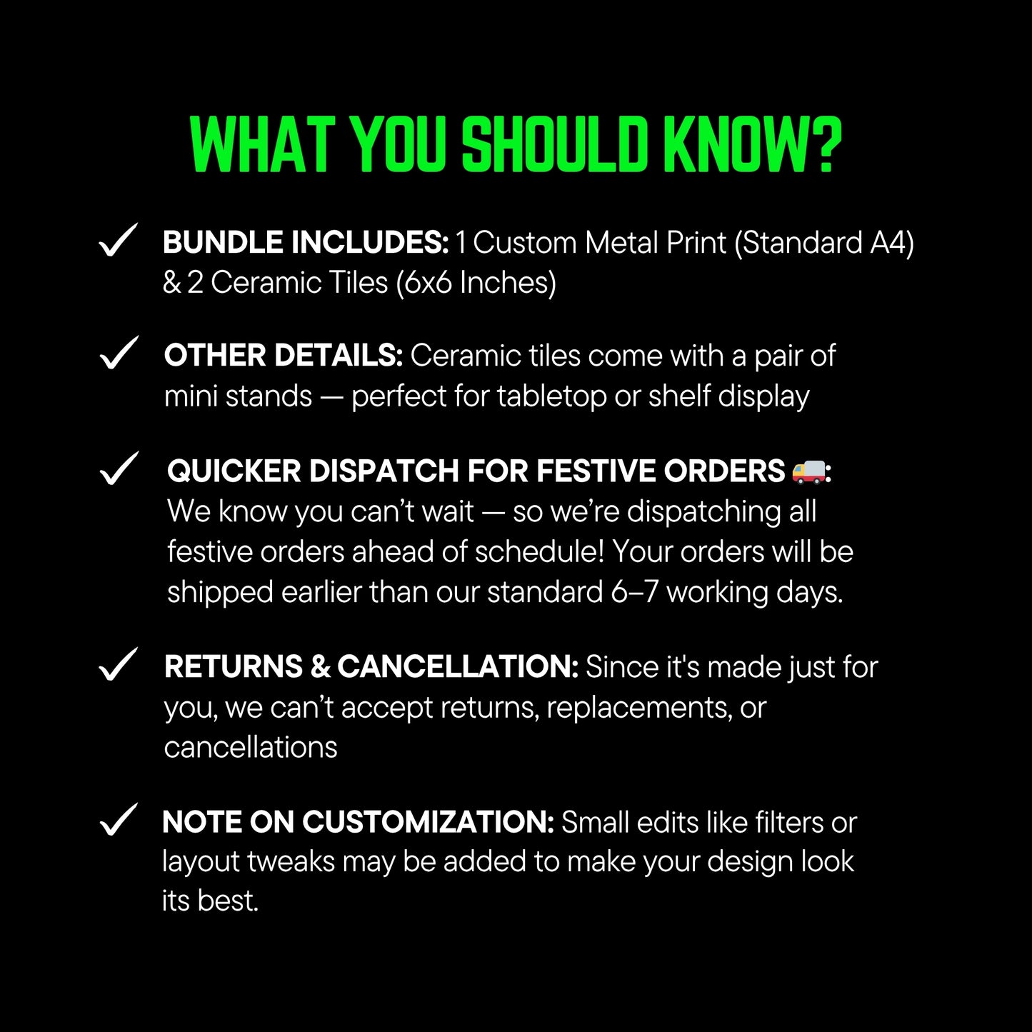 What you should know?