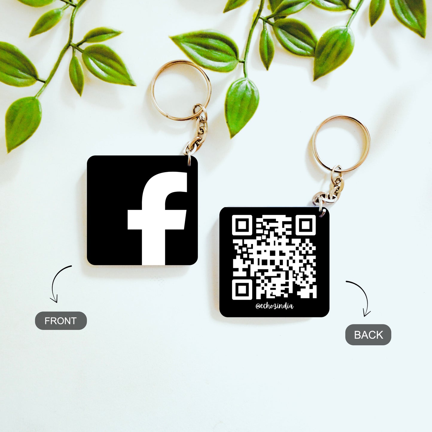 FB Promo – Custom Double Sided Keychain