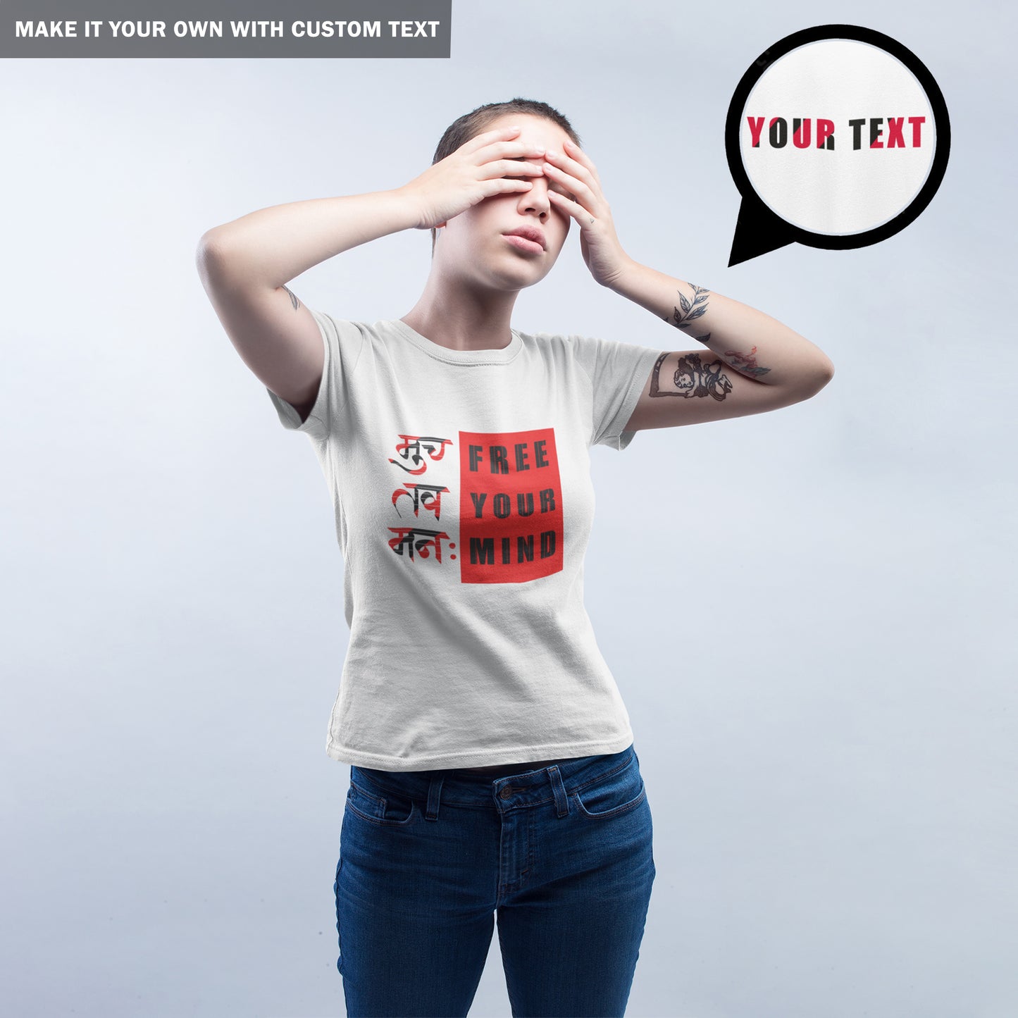 Free Your Mind - Graphic Printed Tee - Women