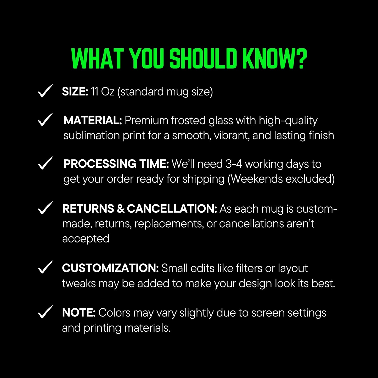 What you should know?