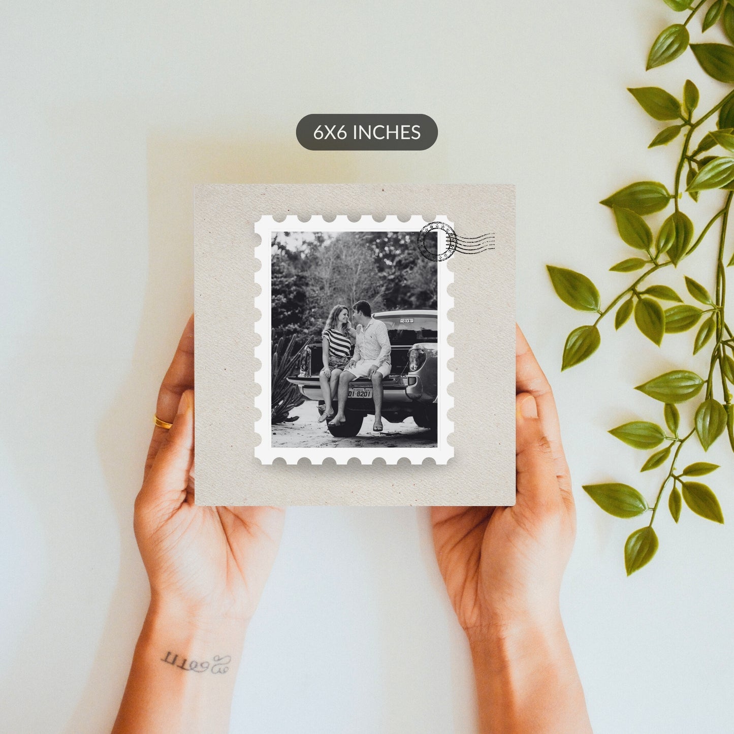 Stamped in Time – Custom Photo Ceramic Tile