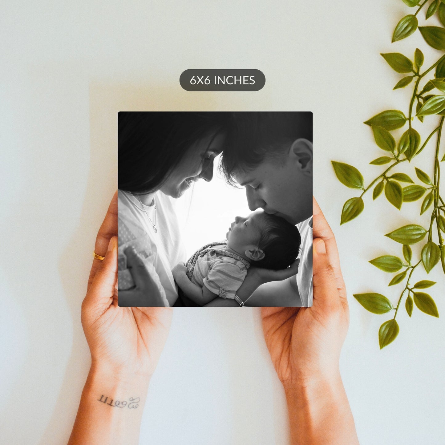First Family Portrait – Custom Ceramic Tile Bundle (Set of 2)