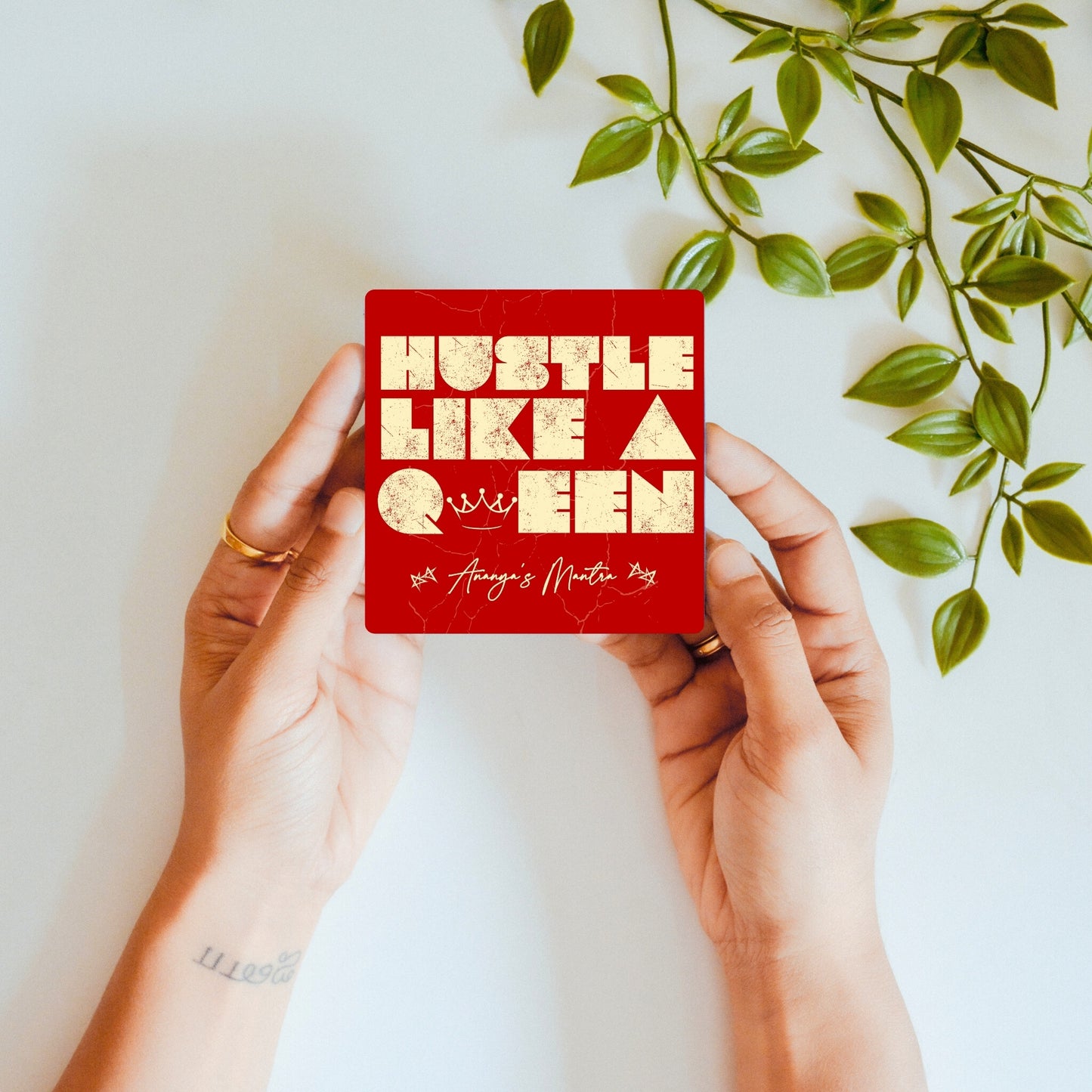 Hustle Like a Queen - Custom Fridge Magnet