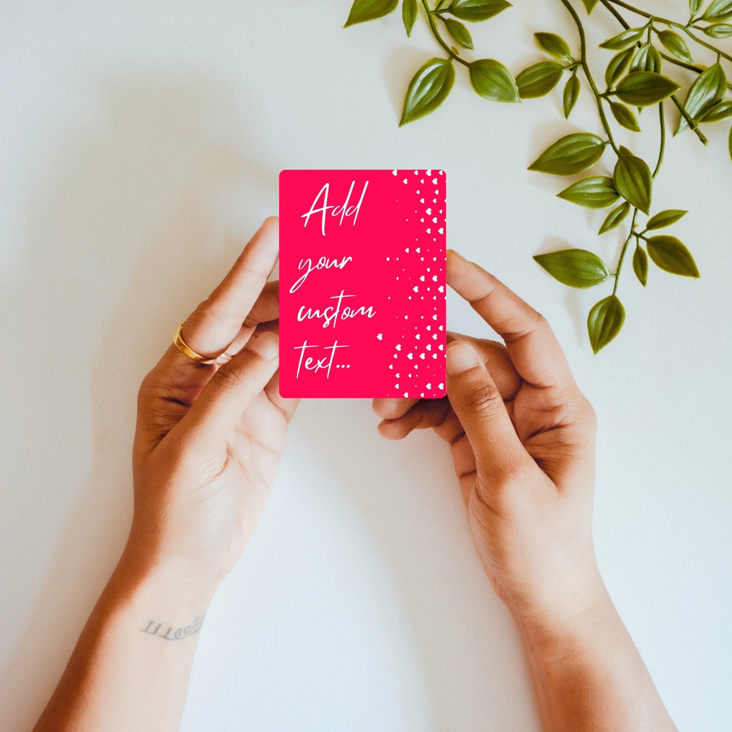 Say It with Hearts - Custom Fridge Magnet