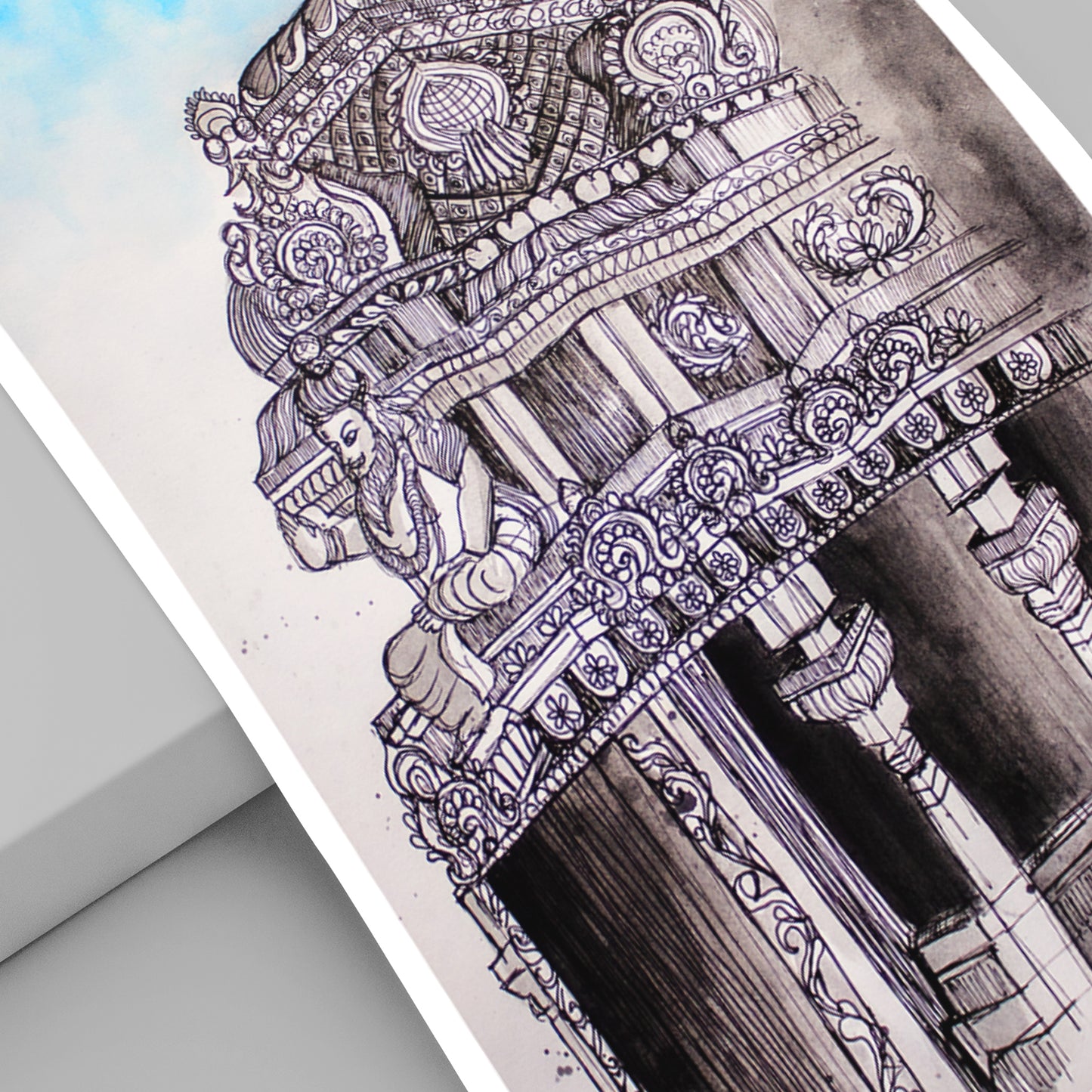 Indian Heritage Temple Art Print