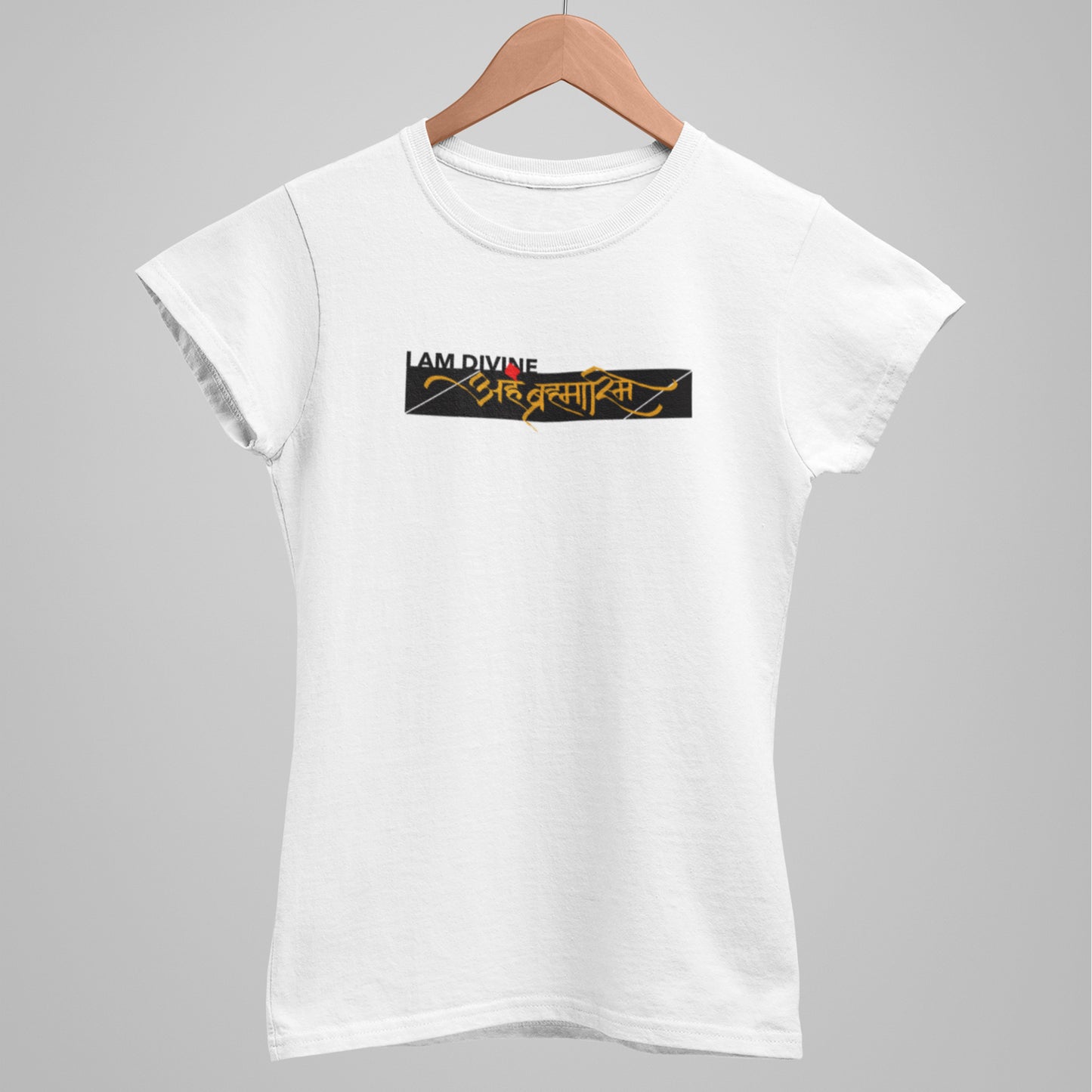 I am Divine - Sanskrit TShirt - Regular Fit - Women