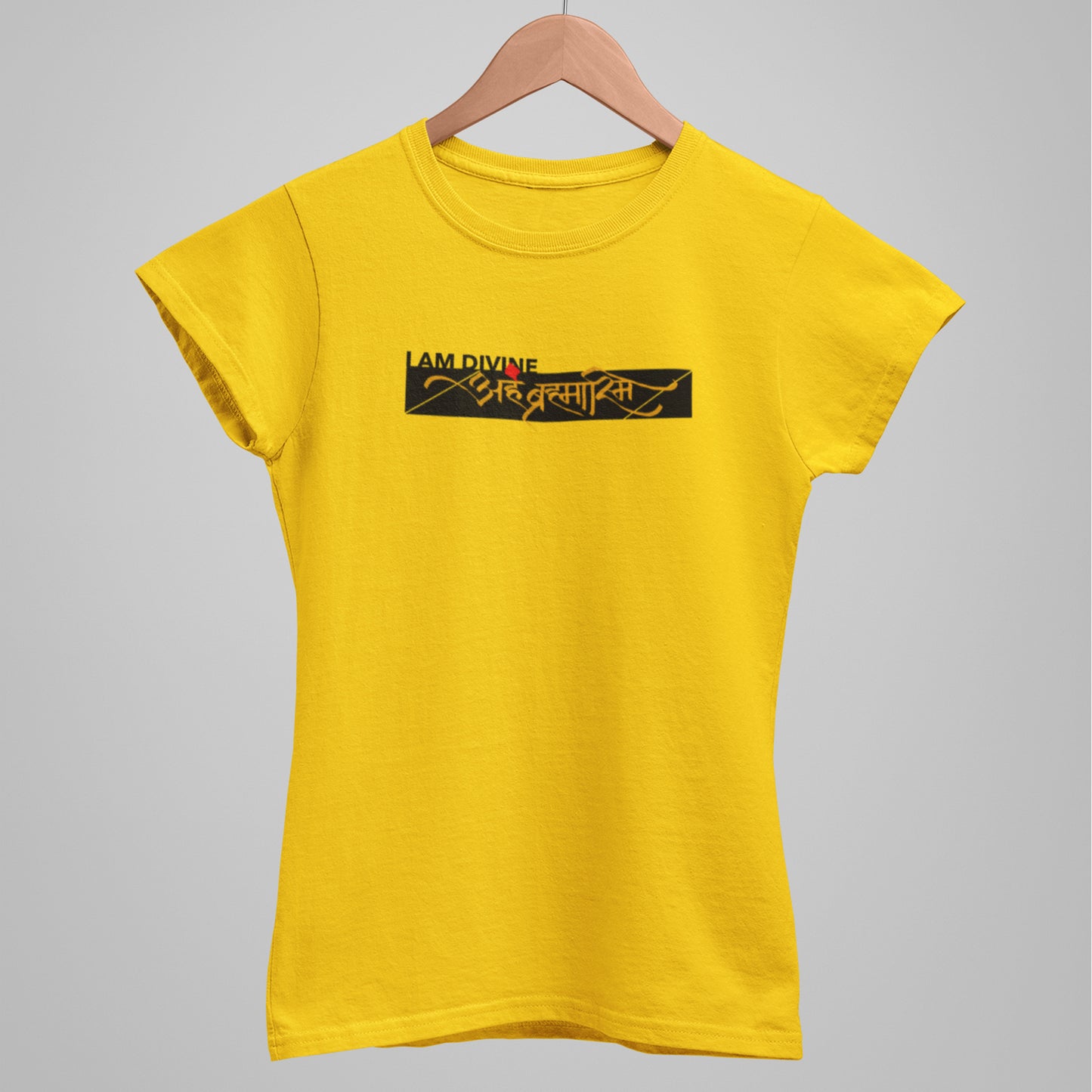I am Divine - Sanskrit TShirt - Regular Fit - Women