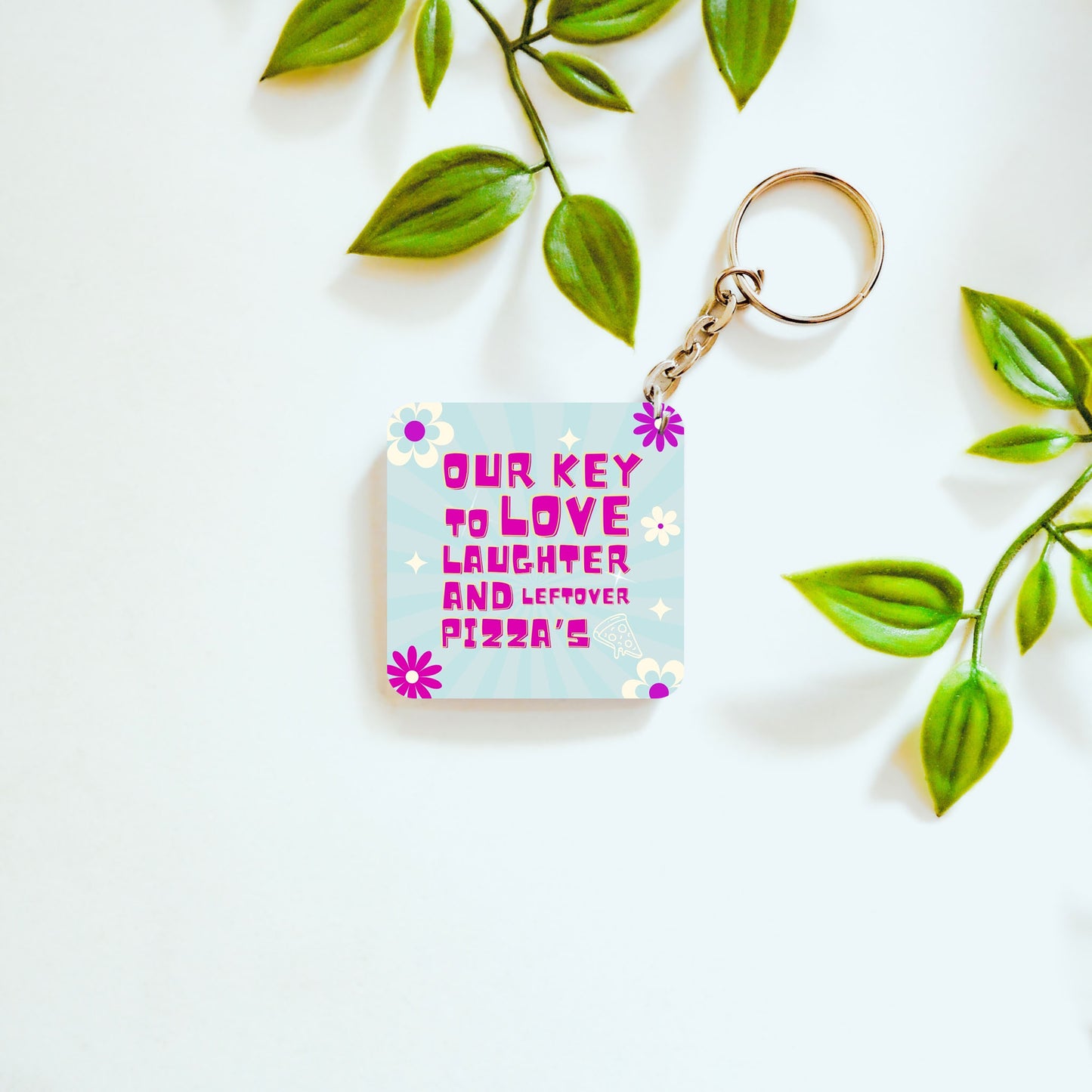 Slice of Love – Custom Acrylic Keychain Bundle (Set of 2)