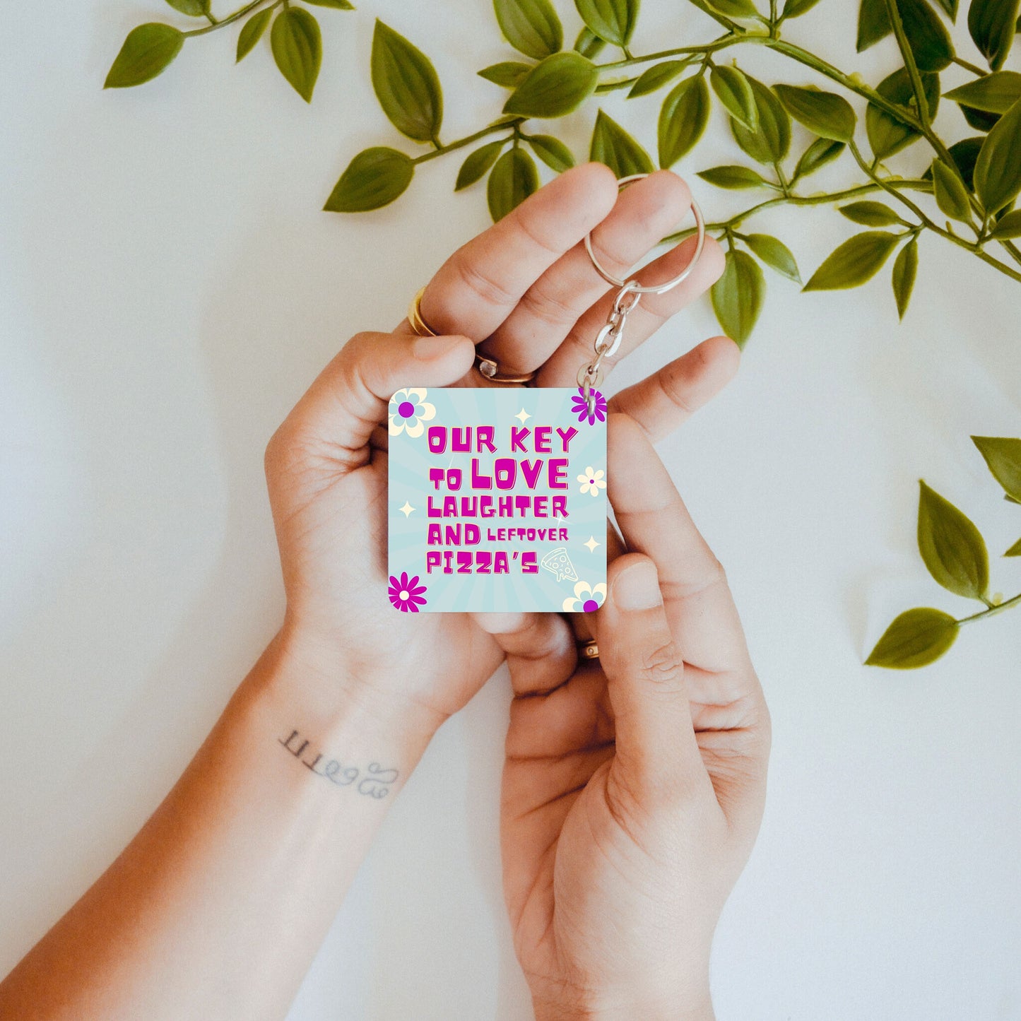 Slice of Love – Custom Acrylic Keychain Bundle (Set of 2)