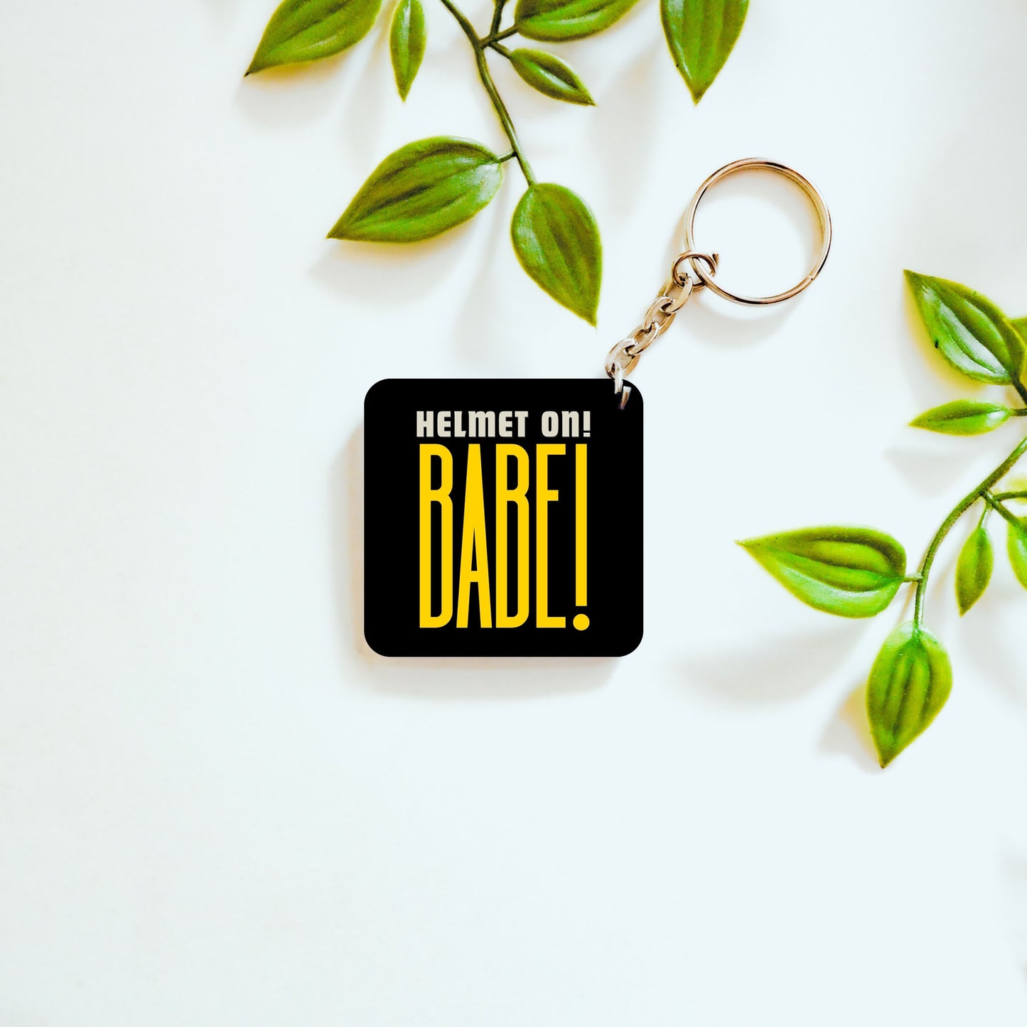 Helmet On, Babe – Custom Acrylic Keychain Bundle (Set of 3)